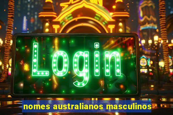 nomes australianos masculinos